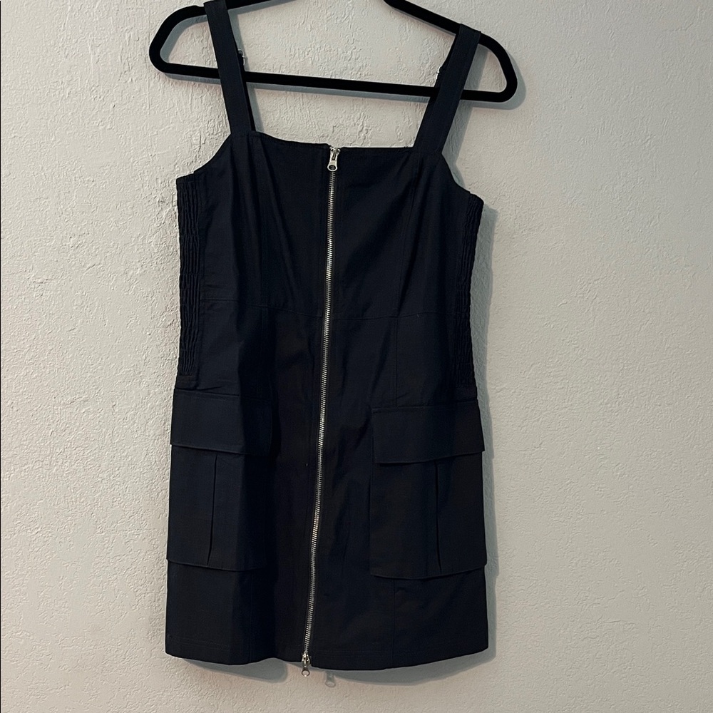 Aeropostale Black Mini Cargo Dress with Zipper NWT size M